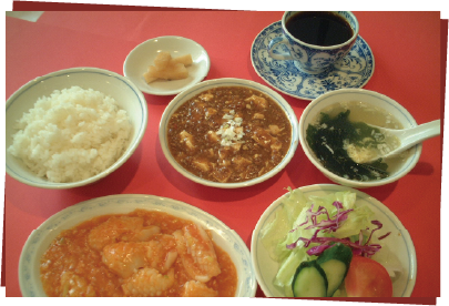 Ａランチ　肉団子の醤油煮